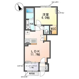グリーンビレッジVII【1階】の間取り