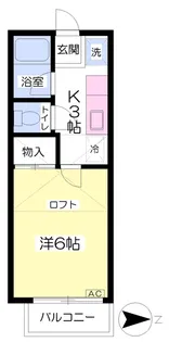 ジュネス古城【2階】の間取り