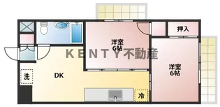 ドミール蒲田【10階】の間取り