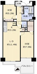 コスモ小竹向原メユール【2階】の間取り