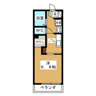 グリーンコーポ西大垣 B【1階】の間取り