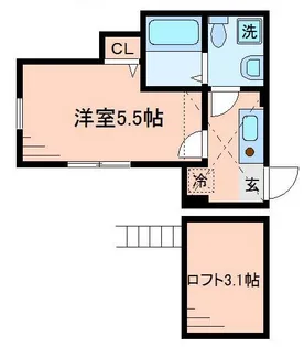 マイスペース古淵【1階】の間取り