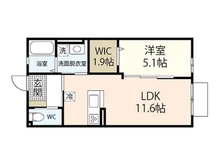 Wisteria-koi【3階】の間取り