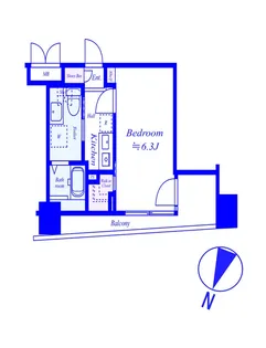 レグラス横浜メディオ【6階】の間取り