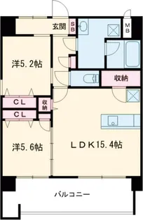 サンショウ レジデンス西新【7階】の間取り