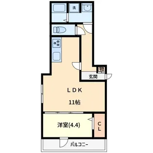 ノーブルヴィラ南浦和【1階】の間取り