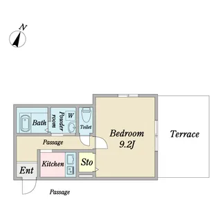 Plumeria三軒茶屋【1階】の間取り