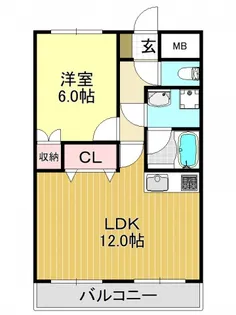 ヴェルデ瑞穂壱番館【6階】の間取り