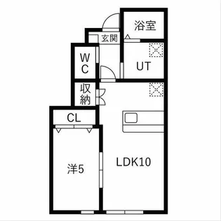 アリトピア 102号室 6/下旬~【1階】の間取り