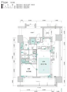アクタス薬院グランプレイス【15階】の間取り