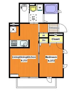 リベルテ【1階】の間取り