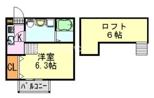 アンビエンテ千葉EAST館【2階】の間取り