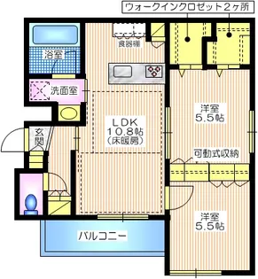 la cle du bonheur【3階】の間取り