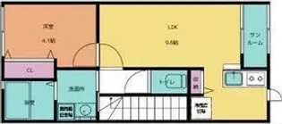 ラソールA・B・C【2階】の間取り