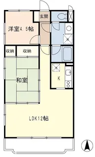 ベルフォーレ弐番館【1階】の間取り