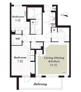 ピアース三宿【4階】の間取り