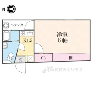 ハイツ円町【3階】の間取り