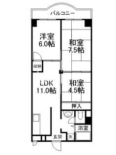 山崎ビル【4階】の間取り