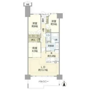 ザ・レジデンス千歳船橋グランエアレジデンス【6階】の間取り