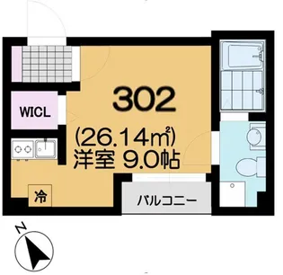 コスモスヒルズ千葉【3階】の間取り