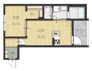 avenir塩冶【3階】の間取り