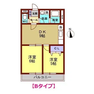 ラ・メール【5階】の間取り