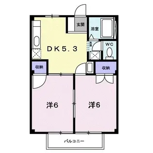 パークハイツ【1階】の間取り