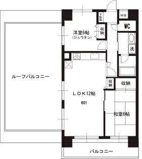 ライオンズマンション和光本町【6階】の間取り