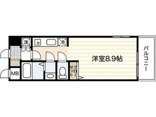 AXiS(アクシス)大塚西【6階】の間取り