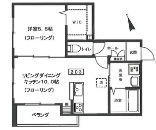 SPERANZA船橋本町【2階】の間取り