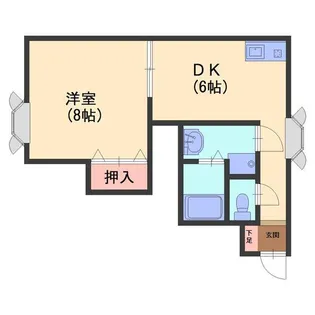 ココモ新谷【2階】の間取り