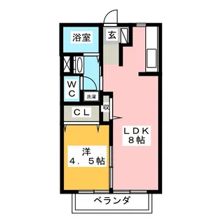 55ひだまり【2階】の間取り