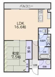 allemande(アルマンド)【2階】の間取り