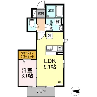 コート エム【1階】の間取り