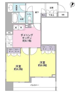 SunnyHill井草千川通【2階】の間取り