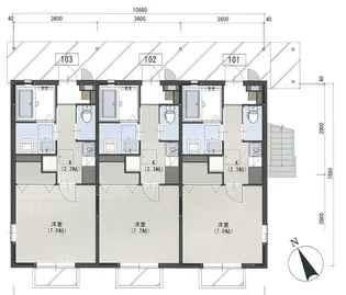 ルピナス【1階】の間取り