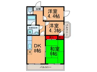 エクセレント今川【4階】の間取り