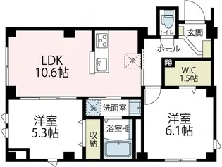 アベニールボナール【2階】の間取り
