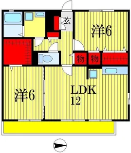 セジュール山の根【3階】の間取り