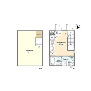 KDXレジデンス吉祥寺【1階】の間取り