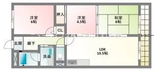 グランデール【3階】の間取り