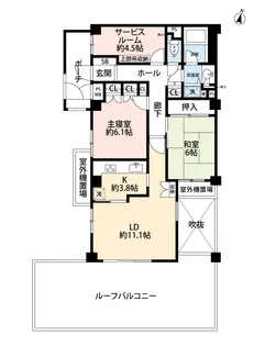 パークハイム金沢文庫【7階】の間取り