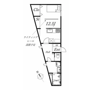 appartement 3【1階】の間取り