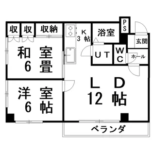 プレジデント城山【2階】の間取り