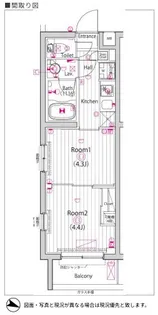 ガーラ パークヒルズ武蔵小山【1階】の間取り