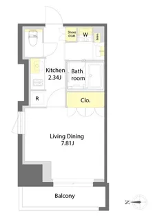 プライムメゾン文京本郷【8階】の間取り