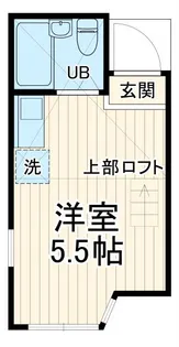 ユナイト境之谷プリンアラモード【2階】の間取り