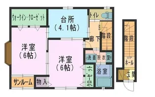 ラ・ファミーユ【2階】の間取り