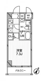 エグゼ新大阪南【6階】の間取り
