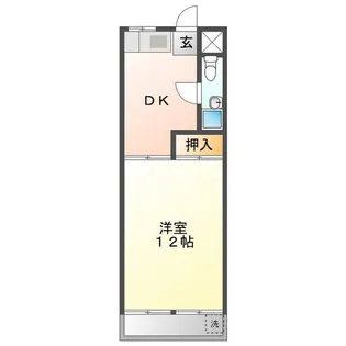 竹野ハイツ【2階】の間取り